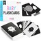 Merka Newborn Toys & Sensory Flash Cards for Babies - High Contrast Baby Cards - 50-Pack Paper, 2.4 in x 4.2 in, Black & White - Visual Stimulation & Brain Development for 0-3 Months